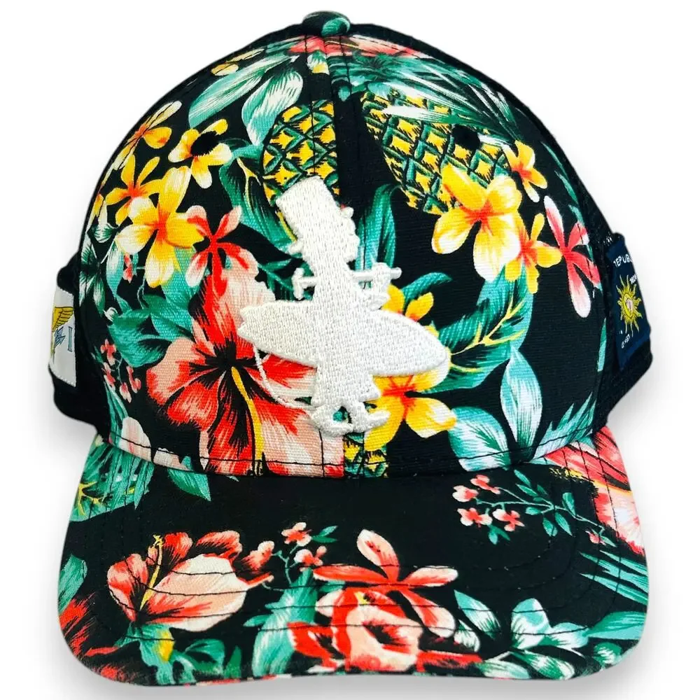 Youth Lost Boy Creations Tarzan Snapback Trucker Hat Floral Surf